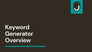 Keyword Generator Overview Video