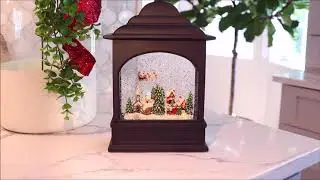 Flying Santa Lighted Water Lantern | Battery Operated Globe RAZ