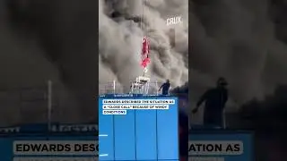 Watch | Crane Operator Rescues Man From Burning High-Rise Building In England