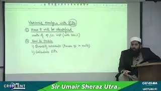 CAF 5 Sir Umair Sheraz Lecture 91