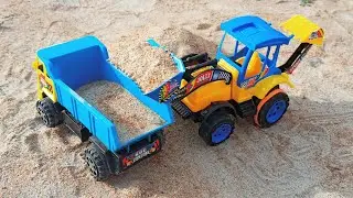 jcb blue truck | jcb truck videos | jcb fully sand loaded blue truck | jcb videos | Tamizha Stars