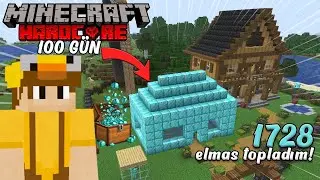Minecraft Hardcore'da 1728 Elmas ile Ev Yapmak!