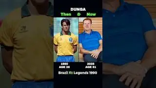 BRAZIL 🇧🇷 Legends World cup 1990 | EVOLUTION 1990 to 2025. #football #brazilfootballplayers #shorts