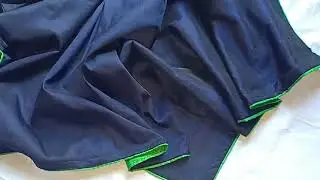 how to piping on saree/dupatta without using cord |DIY saree border piping |shadiya