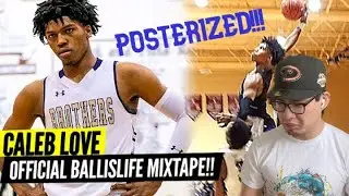 UNC'S CALEB LOVE IS OFFICIAL! CALEB LOVE SENIOR YEAR MIXTAPE HIGHLIGHTS REACTION