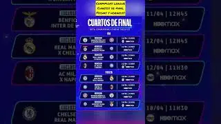 La UEFA Champions League arranca los cuartos de final este mes de Abril fechas y horarios ( M&eacute;xico)