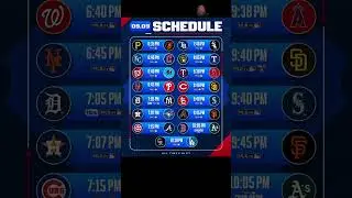 Major-league baseball schedule games for September 9 ￼