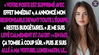 Mon Manager : « Nous Restructurons Votre Rôle. » J'ai Souri Et Répondu : « Timing Parfait. »