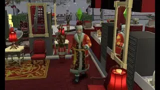 Sims 4 SimsMas 12 Making Snowman At The Sims North Pole