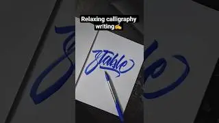 SATISFYING CALLIGRAPHY writing ✍️😍|#shorts #calligraphy #cursive #penmanship #asmr #satisfying #fyp