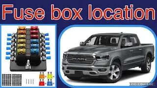 The fuse box location on a 2019 Dodge Ram 1500