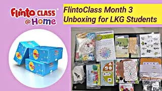 Inside Flintoclass Month 3 Box| Flintoclass Unboxing|Flintoclass LKG Kit Unboxing for Kids Part-1