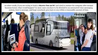 Charter Bus Rentals in DC Should Be Easy to Book