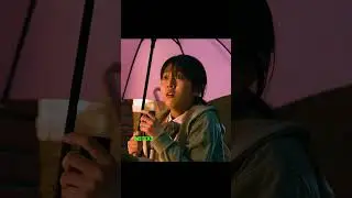 The girl kindly held an umbrella for a stranger. Yet The woman suddenly turned into a tall monster