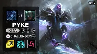 Pyke vs Lissandra Mid - KR Challenger - Patch 12.12 Season 12
