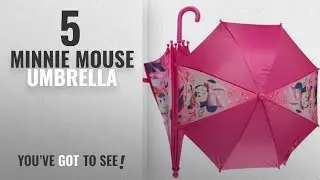 Top 10 Minnie Mouse Umbrella [2018]: Umbrella - Disney - Minnie Mouse - Pink J Kids/Youth Handle