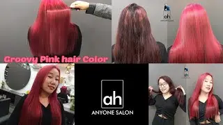 Pink Hair Colour | How to do Pink Hair Colour | बालों में पिंक हेयर कलर कैसे करें! By Asif Hanif