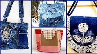 Best & most denim tote recycled bags ideas 👖👜