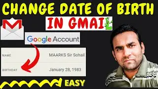 how to change date of birth in google account | change of dob in gmail 2022