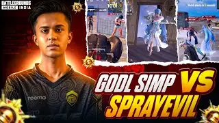 1v4 @simppgamingg?  😱 | Godl Simp Vs Me | 1v4 Clutches in Conqueror Lobby #bgmi