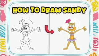 How to Draw Sandy Cheeks from SpongeBob SquarePants &ndash; Drawing Art