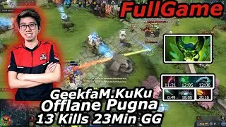 GeeKFam KuKu Insane Pugna Offlane 13 Kills Dagon Build Instant Burst Combo  Fullgame