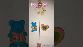 Boy's stationery vs.Girl's stationery💕🦋Fight🤜🤛#youtubeshorts​#cutestationery​#boysvsgirs​#shorts​