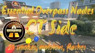 Essential Overpass Utility: Smokes, Molotovs & Flashes for CT-Side | CS2 (2025)