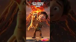 Salvar al perrito o salvar al gatito 🐶🐱 | Historia 3D emocional tipo Pixar con final inesperado 🌋💔