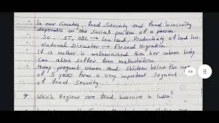Class 9th economics chapter 4 food in security in India english notes #madebyankitsir #economics 