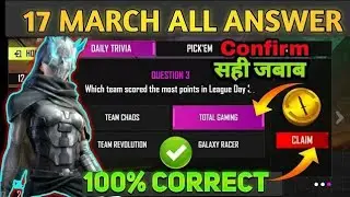 17 March Free Fire Ultimate Challenge All Answer | Day 6 All Answer Esports Ultimate Challenge Event