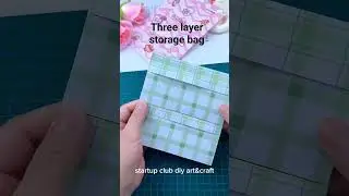 simple and practical three layer storage bag #youtubeshorts #diyfun #origamicraft #art