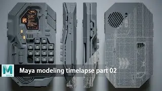 Hard-Surface Modeling Timelapse || K-ECHO Project (Part 02)