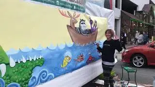 Burbank Arts Festival CTN Jackalope sea creature by Swain