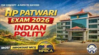 Most Important MCQs of Indian Polity for HP Patwari/JBT Exam 2026 || Indian Polity MCQs 2026