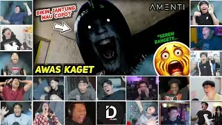 [ REAKSI YOUTUBER GAMERS ] JUMPSCARE BRUTAL | Amenti |