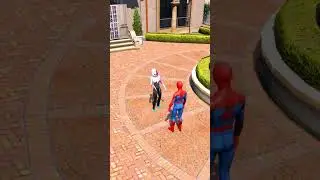 Spiderman go to take icecream for their wife #gta #gta5 #shorts #shortsfeed #spiderman