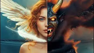 Angel and Demon energies fight- Budgetpixel video #viral  #dancevideo @budgetpixelai