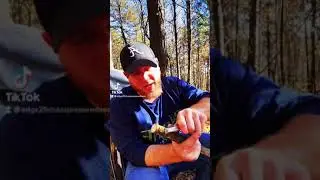 Using My Leatherman Awl As A Drill! #leatherman #bushcraft