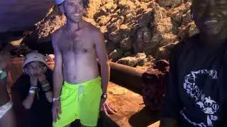 Underwater cave pool in Scape park Dominican Republic