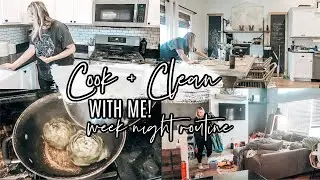 COOK AND CLEAN #WITHME | DAILY EVENING CLEANING ROUTINE OF A WORKING MOM 2020
