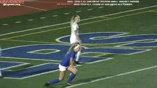 HIGHLIGHTS - 2019-2020 C.I.F. SDS GIRLS VARSITY SOCCER HIGH TECH S.D. STORM VS S.D.CAVERS