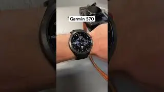 Watch face on the Garmin S70