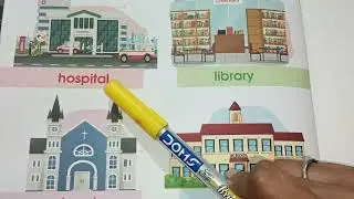 silent zone name ll Hospital, library, Church silent name l Lkg, UKg learning video l nursery learn