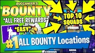 PLACE TOP 10 IN SQUADS WITH A FRIEND & REWARD (Fortnite BUCCANEER'S BOUNTY CHALLENGES DAY 3)