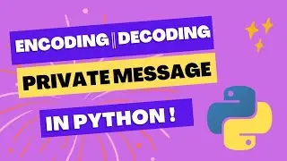 i write a code that will encode your message 🙂 its really cool , code in the description 👇