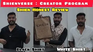 SHEIN Creator Program | SHEINVERSE | Shein Men Black & White Shirt Unboxing & Honest Review 🔥 #shein