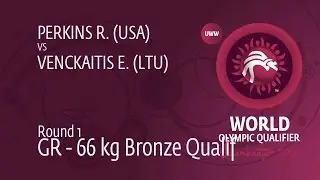 Round 1 GR - 66 kg Bronze Qualif: E. VENCKAITIS (LTU) df. R. PERKINS (USA), 5-0