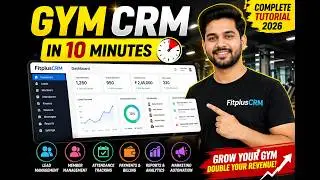 FitplusCRM Full Tutorial | Gym CRM Software Demo | All Features Explained in English  (2026)