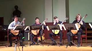 J. S. Bach - Brandenburg Concerto No.6 BWV 1051, III. (Allegro) on 4 guitars